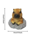 Simulation Animal Marmotte Mignons Ornements Extérieur Décoration de Jardin Patio Balcon Aménagement Pot de Fleurs Cour Jardinage Décor
