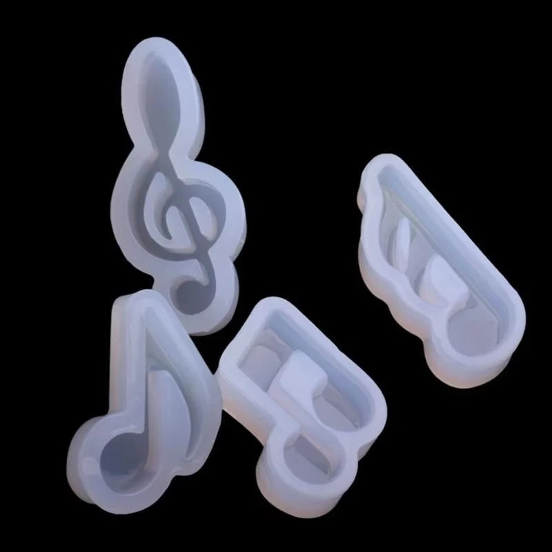 1 molde de silicona con notas musicales, símbolo de música, para fondant, chocolate, azúcar, molde para decorar pasteles, herramientas para hornear