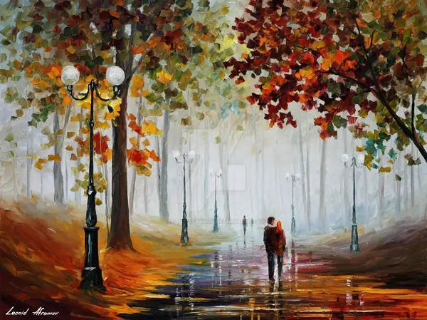 Paris In the Rain Canvas Paintings Landscape Posters and Prints Nordic Graffiti Wall Art Murals Pictures Living Room Decoration