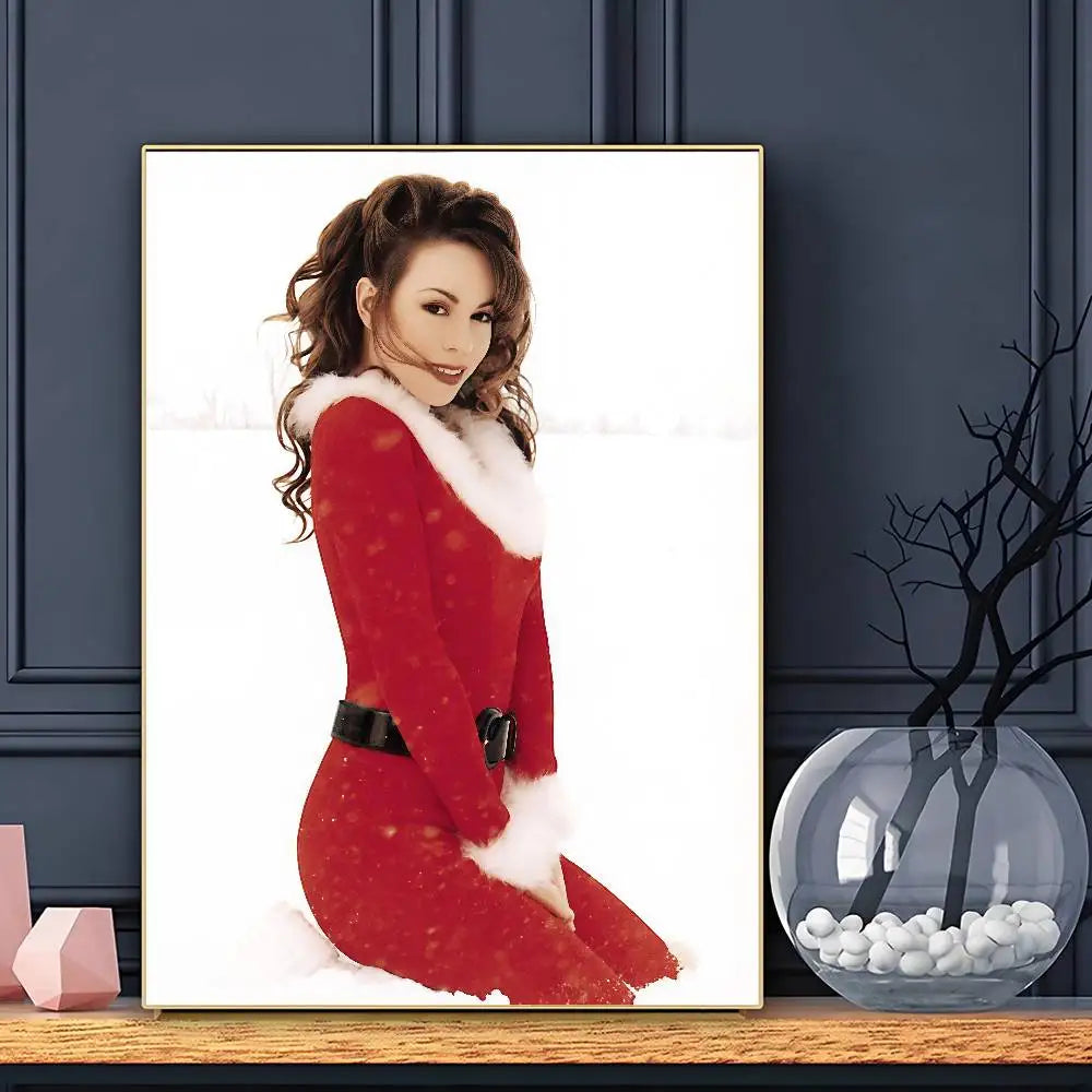 Póster de la cantante Mariah Carey, arte HD, para pared, impermeable, decoración para sala de estar, bar