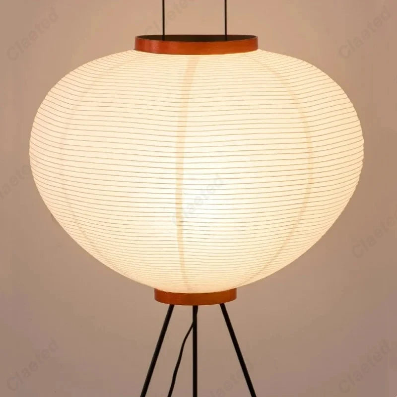 Lampadaire décoratif en papier de riz LED E27, pour une ambiance créative dans le salon, la chambre et la salle à manger