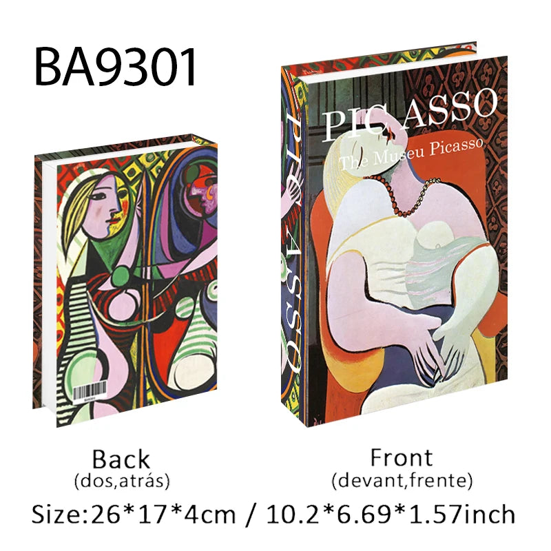 Matisse Monet Boho Luxury Decorative Books Interior Decoration Fake Book Storage Box Coffee Table Aesthetic Ornament Home Decor