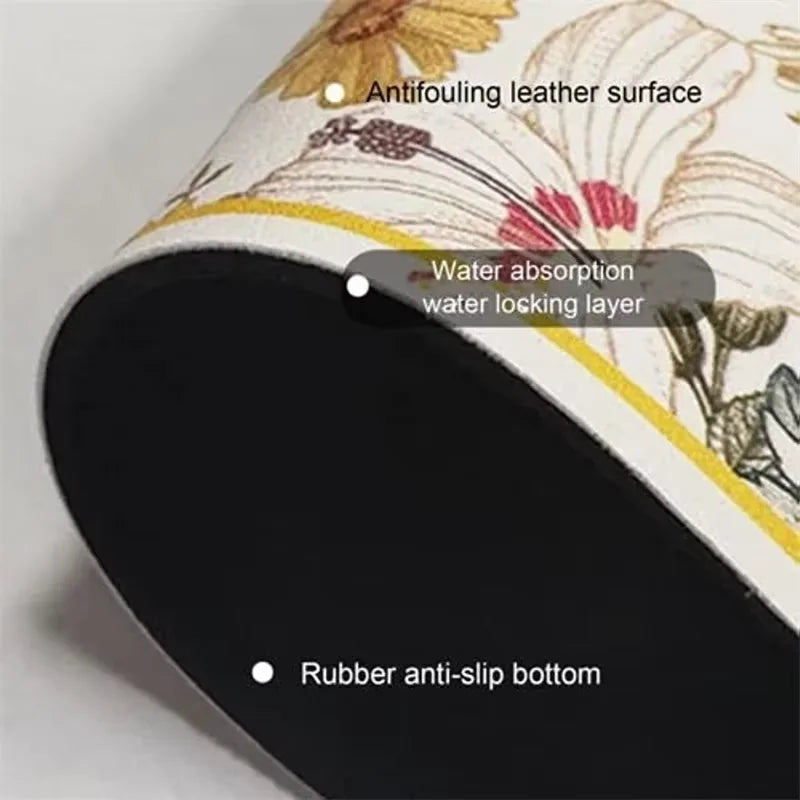 Tapis d'évier anti-éclaboussures de style rétro Tapis absorbant de cuisine Tapis de table Tapis de protection étanche pour lavabo Tapis de salle de bain