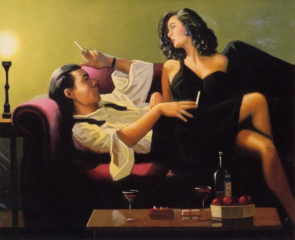 Jack Vettriano Classic Sexy Woman Portrait Nude Lover Poster Vintage Canvas Painting Wall Art Picture Erotic Home Room Decor