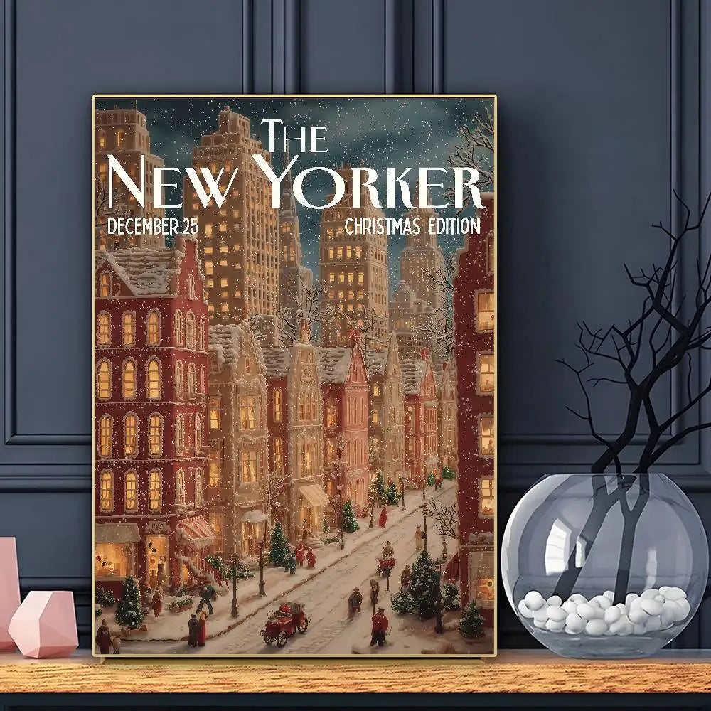 Póster Vintage The N-New Yorker HD Carteles Decoración Hogar Habitación Bar Cafetería Cuadro Arte Pared