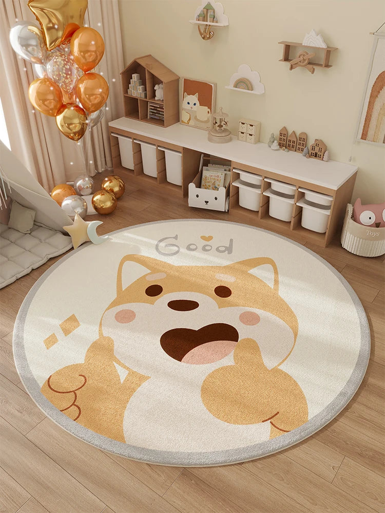 VIKAMA Alfombra de Invierno para Habitación de Niños, Alfombra de Noche para Dormitorio, Cojín Impermeable para Silla Giratoria, Decoración del Hogar