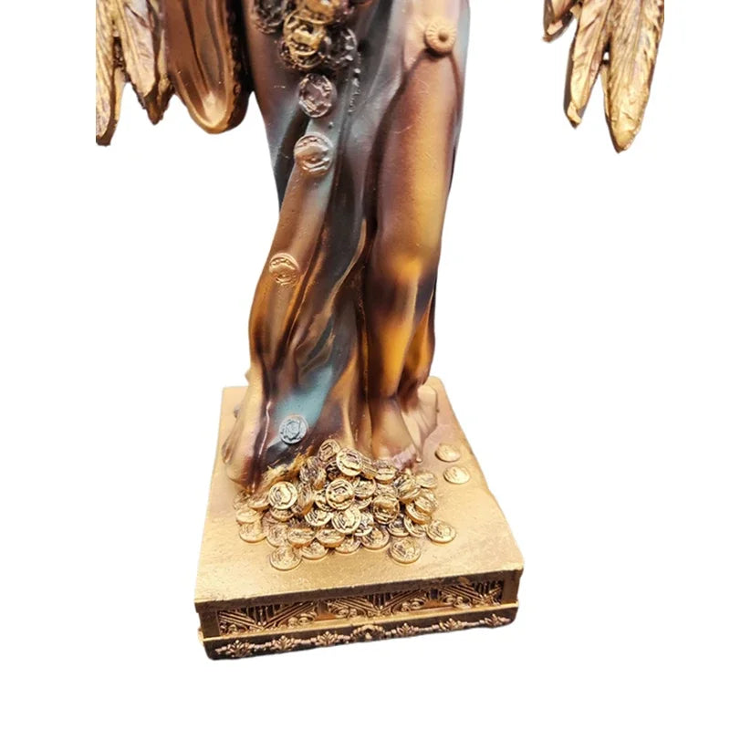 Nueva Diosa Griega de la Riqueza Estatua Artesanal de Resina Regalo Caja Oficina Escritorio Decoración Ornamento Accesorios de Decoración del Hogar
