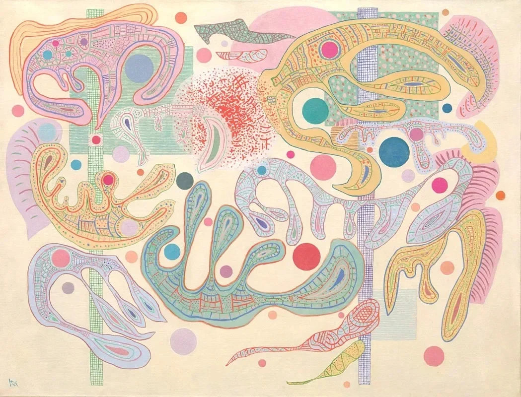Wassily Kandinsky Descomposición Geométrica Equilibrio Póster Retro Pinturas sobre Lienzo Cuadros de Pared Decoración para el Hogar Museo