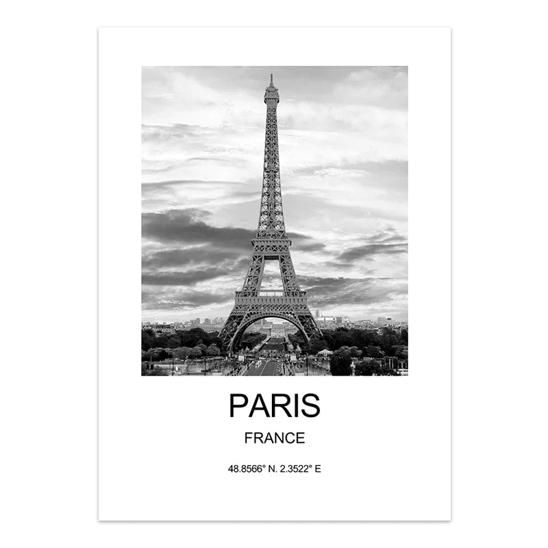 City Poster New York London Paris Wall Art for Livingroom Decoration Picture on The Wall Sheets for Paintings Canvas Home Decor