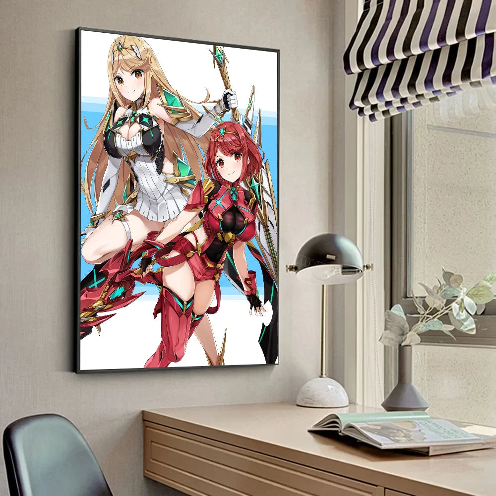 X-Póster de Xenoblade Chronicles 2 Pósteres HD Decoración para Hogar, Habitación, Bar, Cafetería Cuadro de Arte de Pared