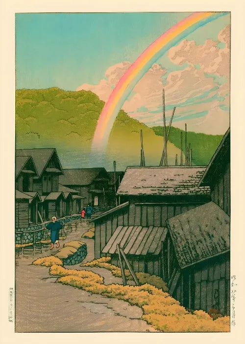 Ukiyo E Carteles Japoneses Vintage Antiguo Paisaje Japonés Bellas Artes Decoración Galería Ukiyo Impresiones Estéticas Pintura en Lienzo