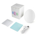 Lampe de nuit colorée RVB en forme d'œuf de pingouin, en silicone, veilleuse pour bébé, changement de couleur par tapotement, rechargeable par USB, pour chambre à coucher, chevet