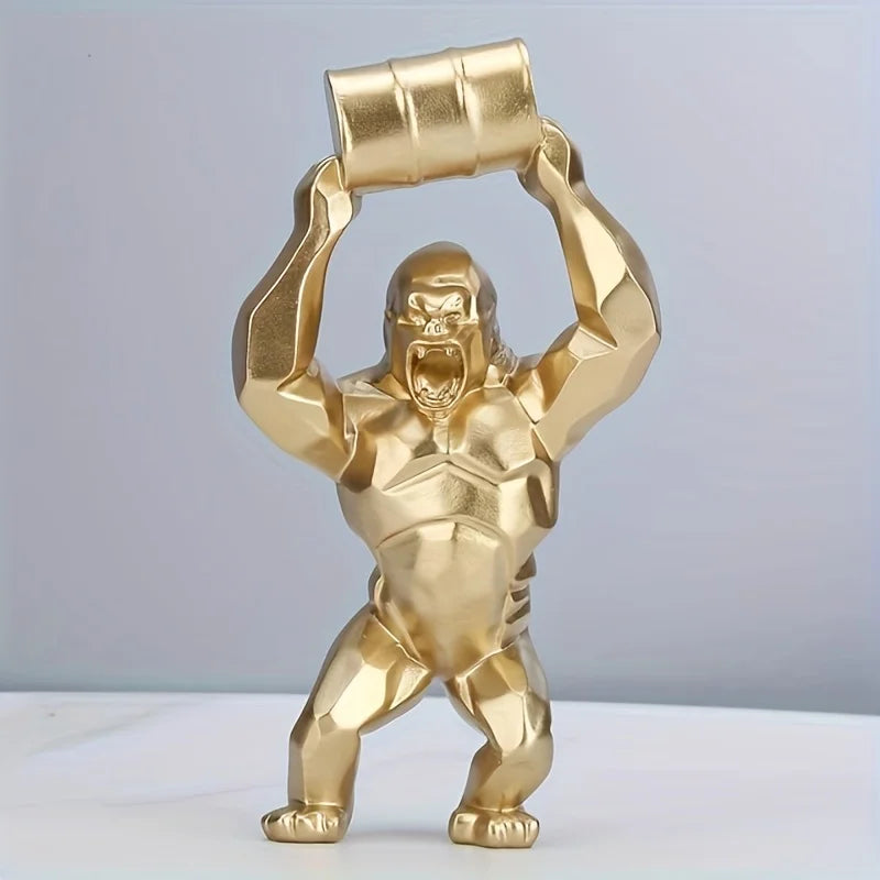 Creative Animal Monkey Sculpture, Simulation Resin Statue, Art Collectible Ornaments, Figurine, Decor