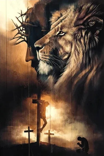 Classic Christian Wall Art Bible Jesus Lion And Warrior Oil On Canvas Posters And Prints Living Room Decoration Gifts
