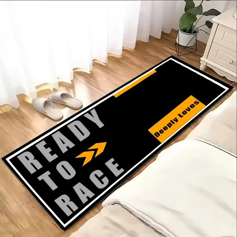 Alfombra de Estacionamiento de Motocicletas VIKAMA, Suave y Antideslizante, Manta para Cabecera de Dormitorio, Área de Exhibición, Alfombra Decorativa, Decoración del Hogar