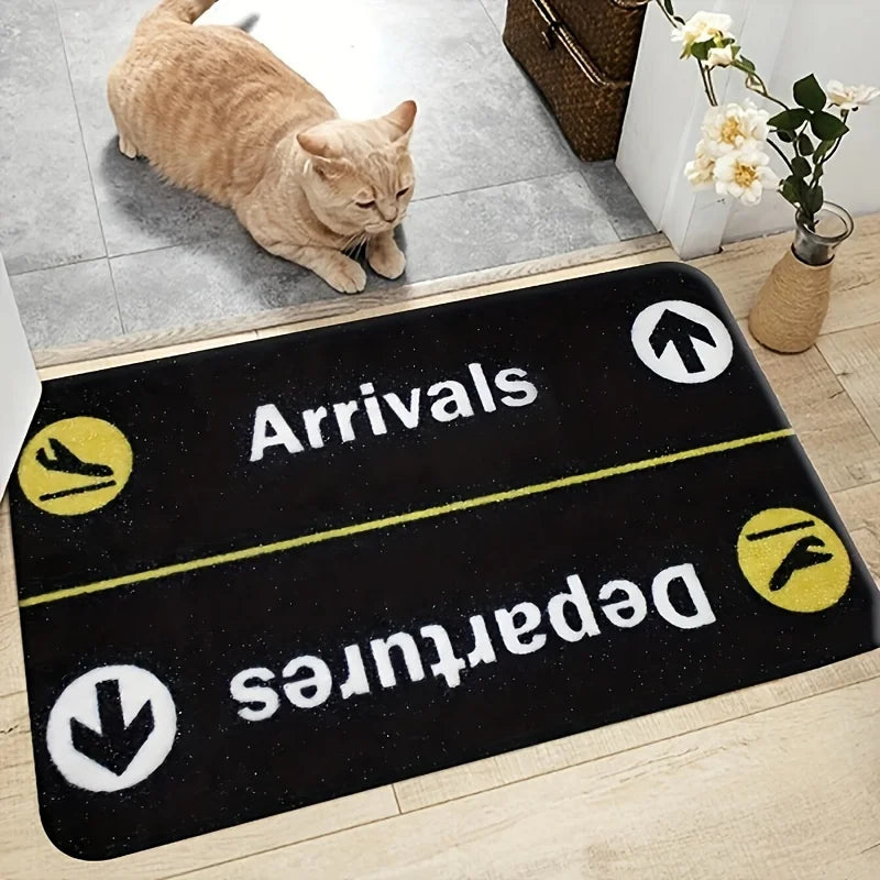 Tapis de salon VIKAMA avec motif de panneau de stationnement d'avion minimaliste, chambre à coucher, paillasson d'entrée, tapis de décoration doux et confortable