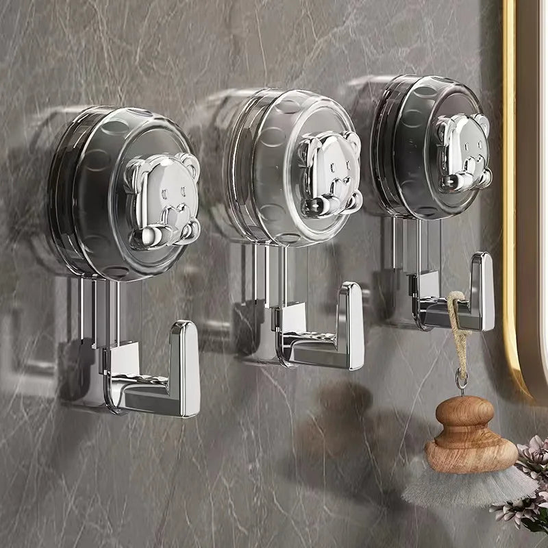 Gancho con ventosa para toallas de cocina, ganchos sin taladro, pegatinas de pared, colgadores para puertas de baño, accesorios autoadhesivos para el hogar y el baño