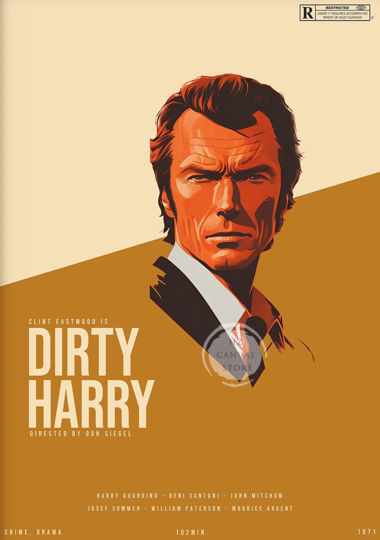 Minimalist Movie Poster Dirty Harry/The Wire/Homeland Classic TV Shows Art Print Vintage Canvas Painting Wall Decor Home Decor