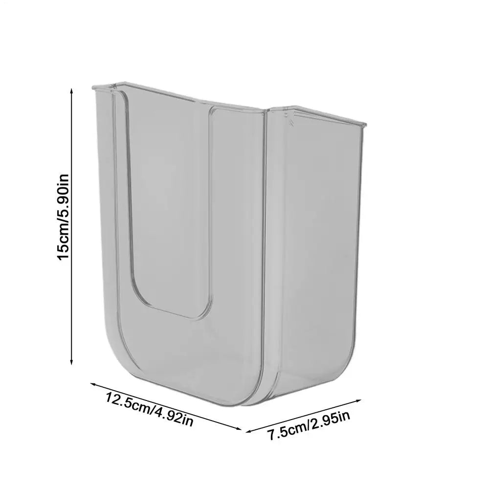 Caja de pañuelos para baño, montada en la pared sin perforaciones, caja de almacenamiento de toallitas húmedas con gran abertura y gran capacidad de carga