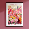 Póster del Mercado de Flores de Ámsterdam, Póster de Ámsterdam, Lámina del Mercado de Flores, Arte de Pared de Flores, Póster Botánico, Arte de Pared Floral, Boho