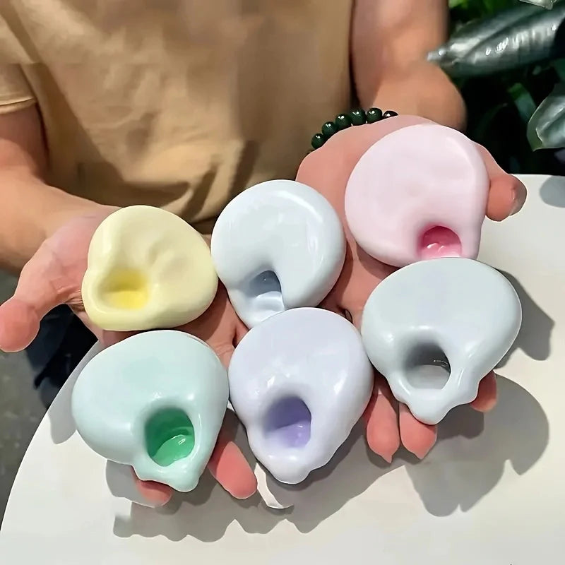 1 unidad de bola de gelatina de hielo fluida Squishy, juguete blando para apretar, juguetes sensoriales antiestrés para niños y adultos, regalo de fiesta, juegos de entretenimiento novedosos