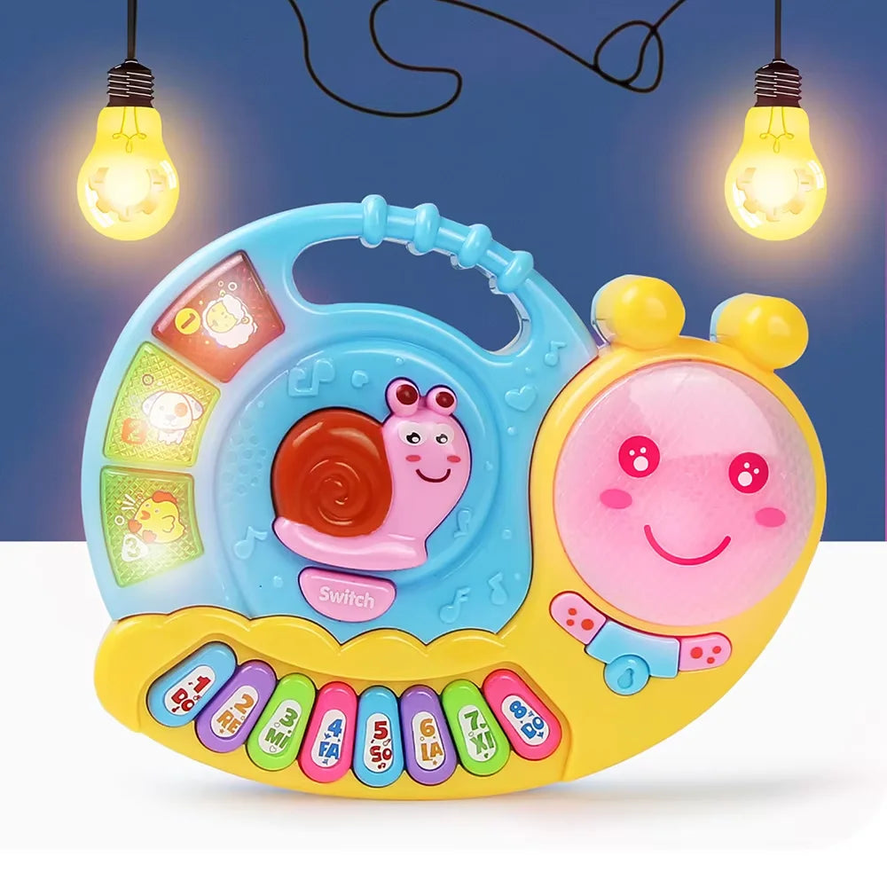 Jouet électronique multifonctionnel pour enfants : piano, clavier, sons d'animaux, lumières clignotantes, instrument de musique pour bébé, jouet éducatif, cadeau.