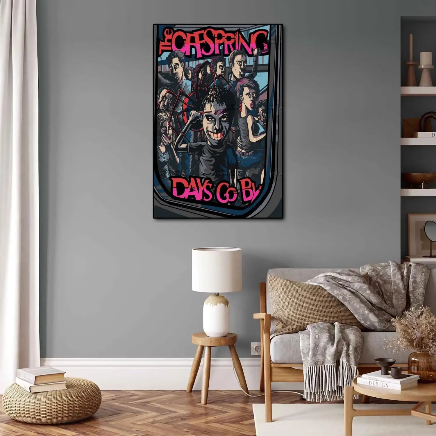 el descendiente Póster de lona de videojuegos de anime y cuadro de pared impreso, pósters de decoración moderna para dormitorio familiar