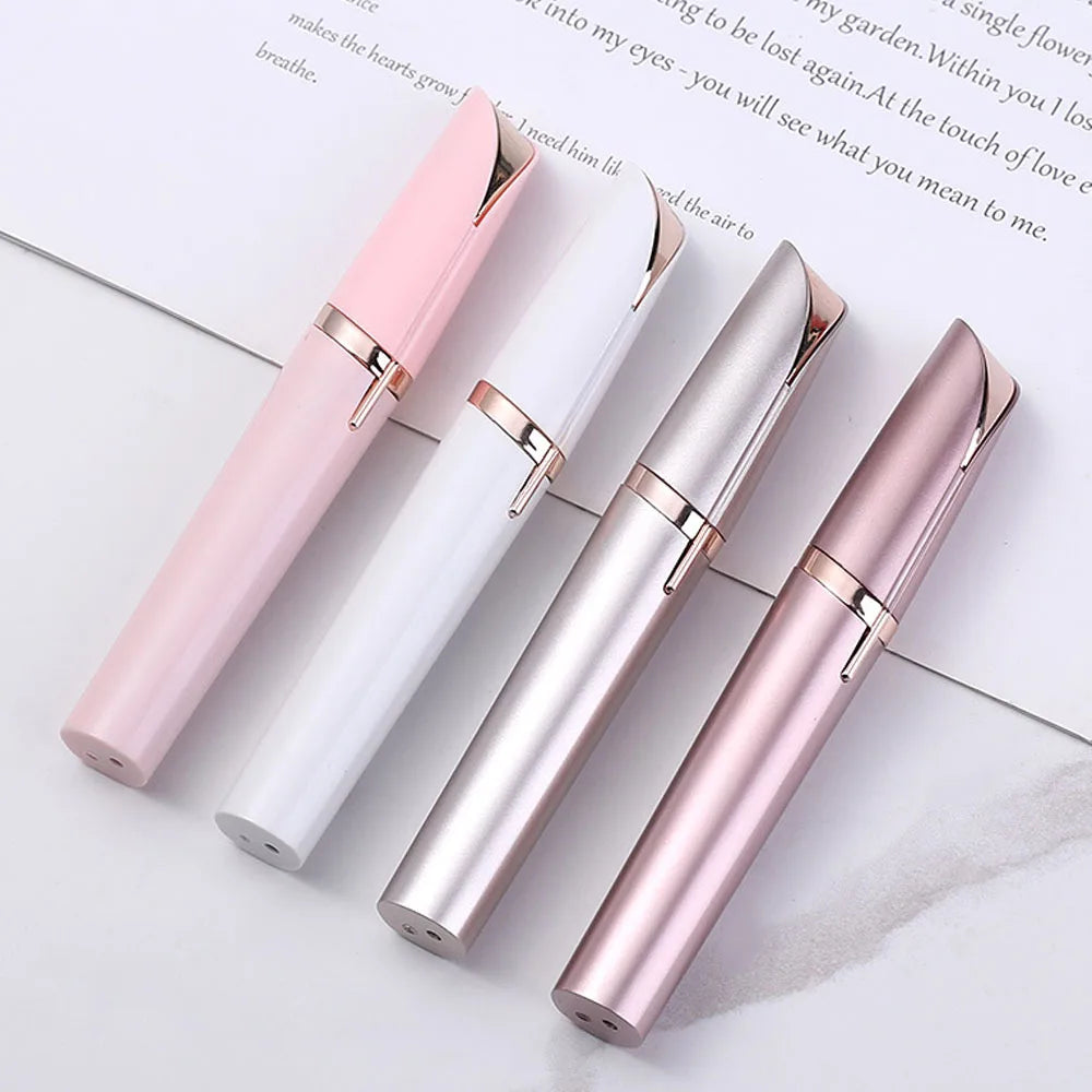 Épilateur électrique sourcils pour femme, taille-sourcils en forme de crayon, dissolvant de poils du visage pour femme, rasoirs à sourcils automatiques, couteau de poche