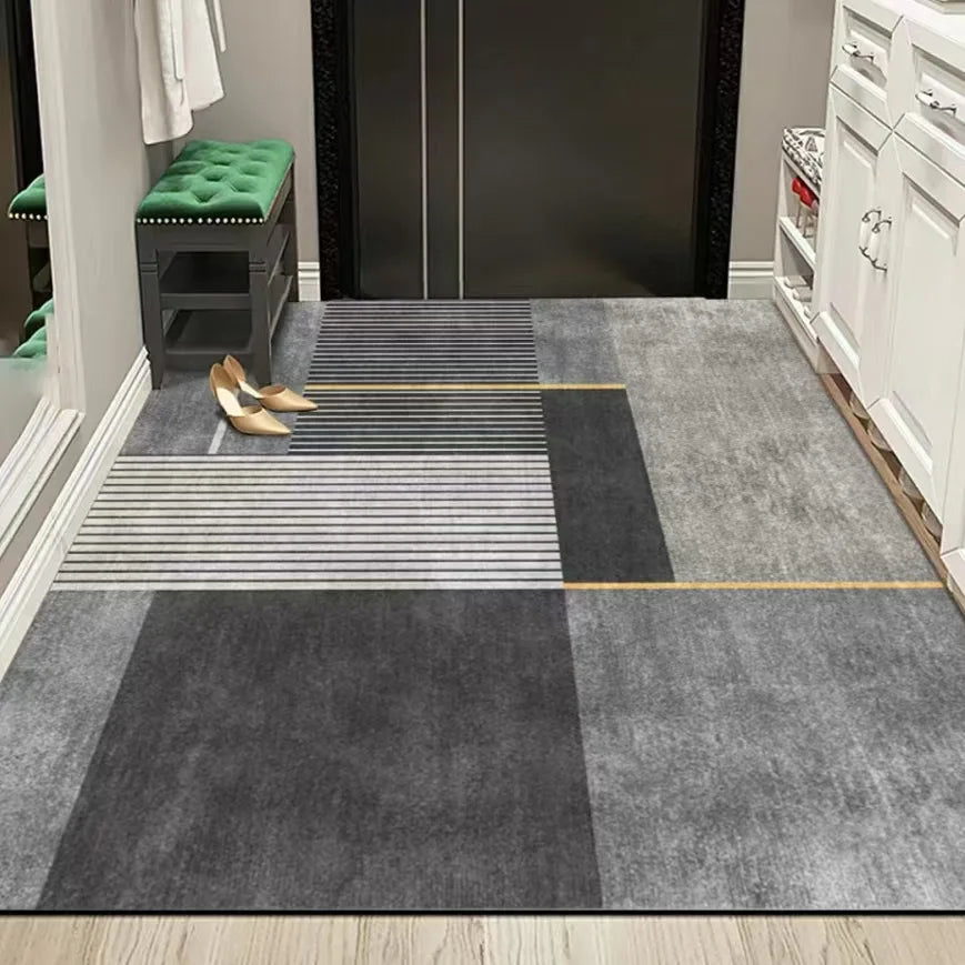 Tapis de salon géométrique simple en cristal, tapis de chambre à coucher, de bureau, d'entrée, résistant à la saleté, antidérapant
