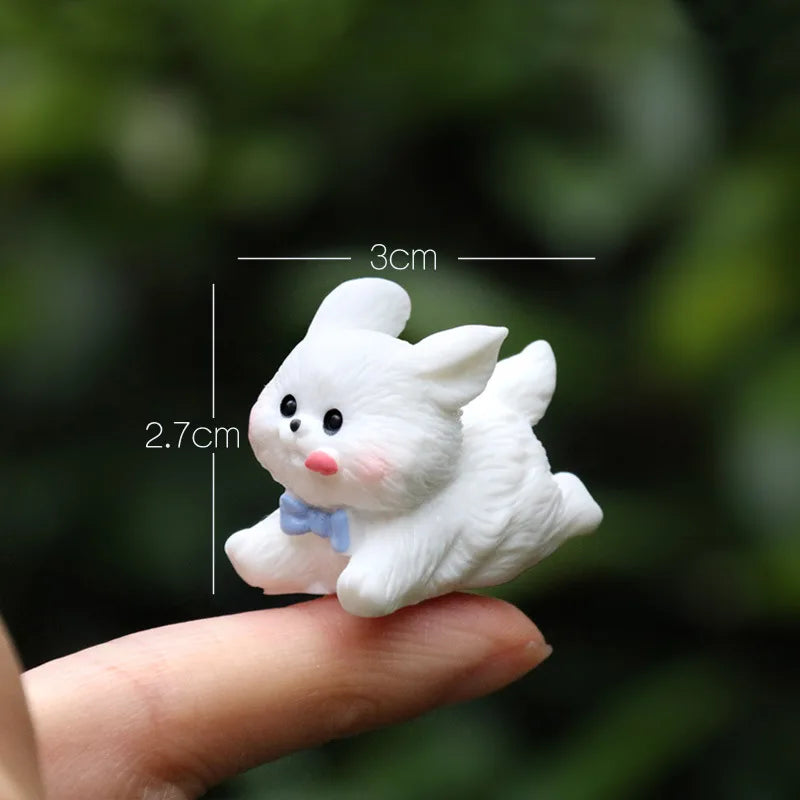 5-10 figurines miniatures de chiens mignons, ornements de micro-paysage pour décorations de maison, chiot kawaii, décor de voiture, de bureau, accessoires de chambre