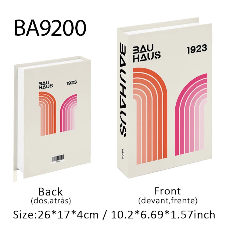 Bauhaus Boho Monet Luxe Decorative Books Book Decoration Fake Books Decor Storage Box Coffee Table Shlef Interior Room Ornaments