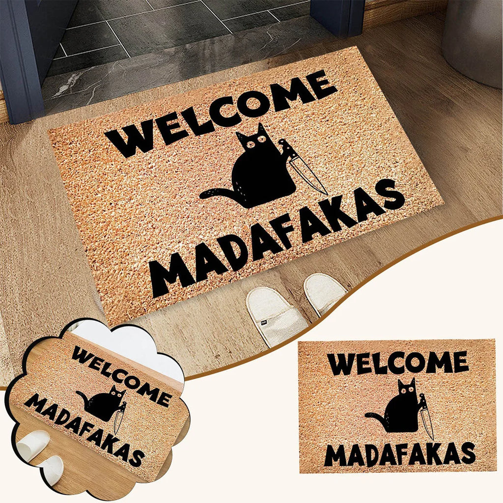 Tapis de sol anti-salissure en velours cristal style dessin animé VIKAMA, pour entrée de maison, absorbant et antidérapant, pour cuisine