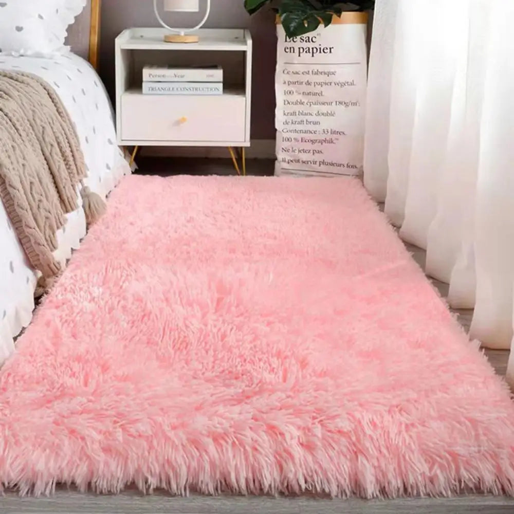Machine Washable Upgrade Rugs for Bedroom, Grey, Fluffy Shaggy Soft Area Rug, Gray Non-Slip Indoor Floor Carpet for everywhere