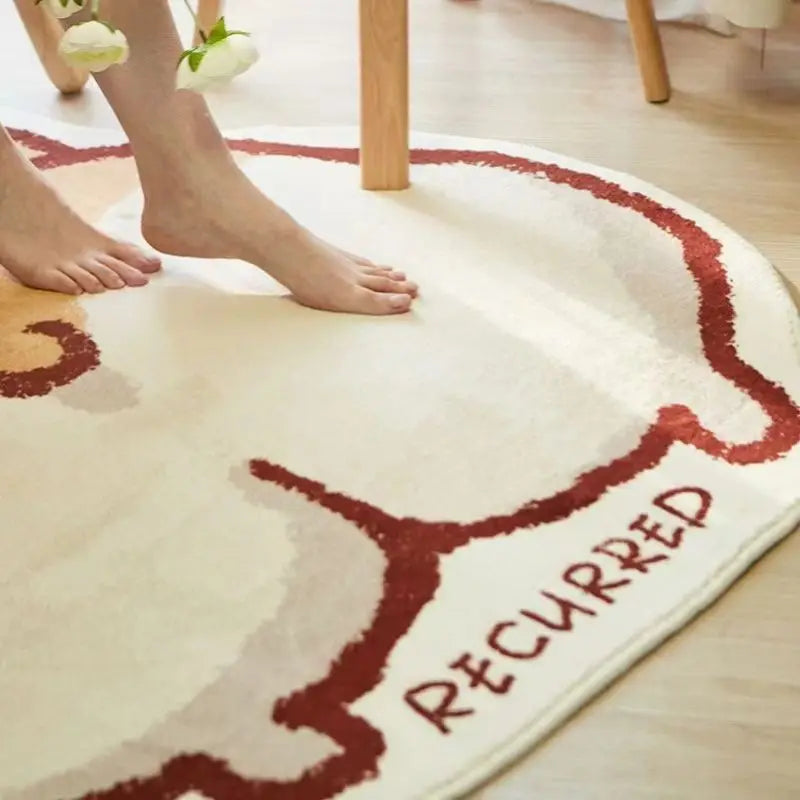 Alfombra de baño de imitación cachemira con diseño de Corgi de dibujos animados, bonita, absorbente, resistente a la suciedad, antideslizante para inodoro