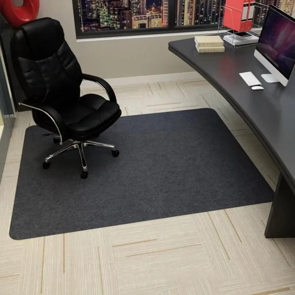 Alfombrillas de suelo modernas minimalistas para sala de conferencias, oficina en casa, antideslizantes, resistentes al desgaste, grises, silenciosas, modelo sénior de VIKAMA