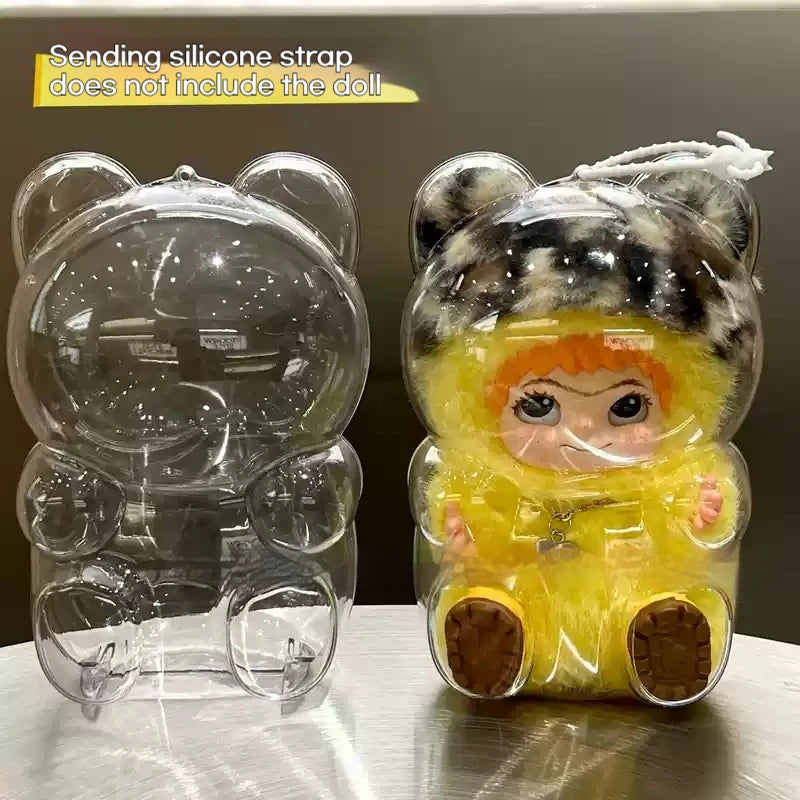 Funda protectora transparente para muñeca SkullPanda Guangweaving Garden V2 SP, caja organizadora portátil, estuche de almacenamiento