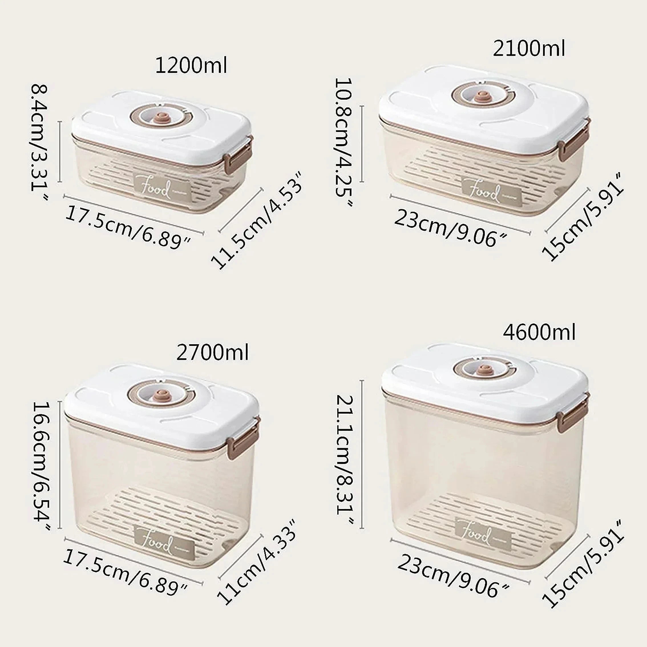 Boîte de conservation sous vide alimentaire Scellée Boîte de cuisine pour conserver la fraîcheur Grande capacité Conteneur de stockage alimentaire transparent avec pompe à vide