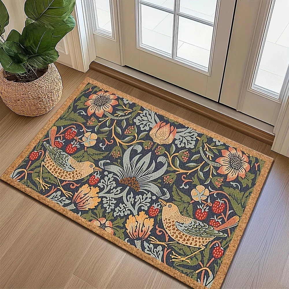 VIKAMA Alfombra vintage Alfombra de jardín premium Alfombrilla de bienvenida Alfombra de exterior para dormitorio Alfombra para sala de estar Decoración del hogar