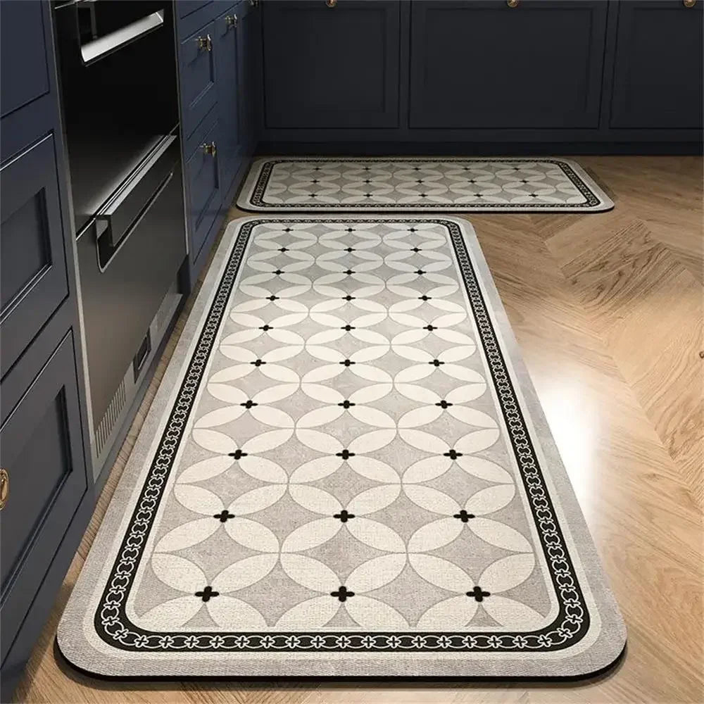 Alfombrilla de cocina VIKAMA de 1/2 piezas, antideslizante y fácil de mantener, decoración del hogar, alfombra para porche de entrada, alfombrilla para sala de estar