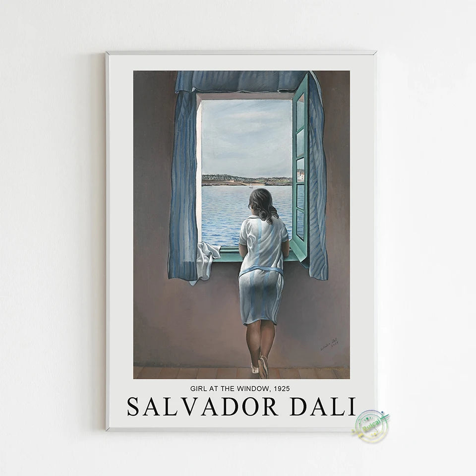 Salvador Dalí Surrealismo Póster Arte de Pared Lienzo Pintura Pósteres e Impresión Imagen para Sala de Estar Decoración del Hogar Regalo
