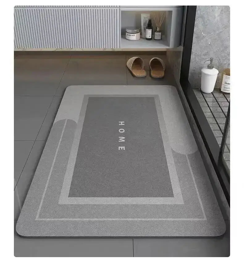 Alfombrillas de suelo de diatomeas suaves VIAKAM, alfombrillas absorbentes de agua para baños domésticos, alfombrillas antideslizantes para la entrada del baño