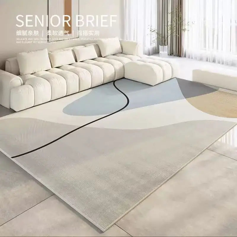 Alfombra geométrica moderna VIKAMA para salón, sofá, mesa de centro, dormitorio, armario, alfombra de gran superficie