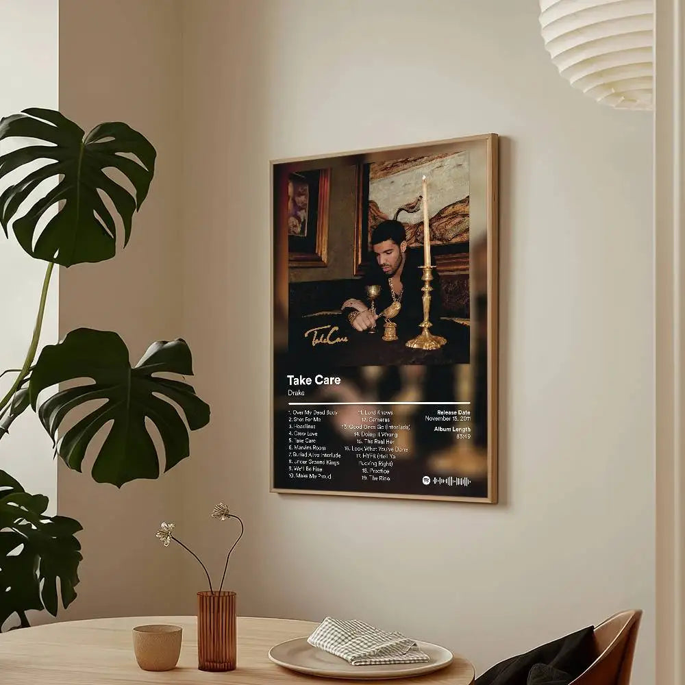 Cantante Drake Algunas Canciones Sexys Para Ti Caliente Álbum Póster HD Arte Adhesivo Pared Impermeable Decoración de Hogar Salón Bar