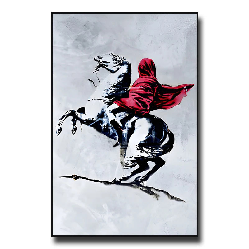 Banksy Street Graffiti Decorative Canvas Painting Girl with Balloon Art Poster Abstract Figure Mural Room Wall Decoration Prints