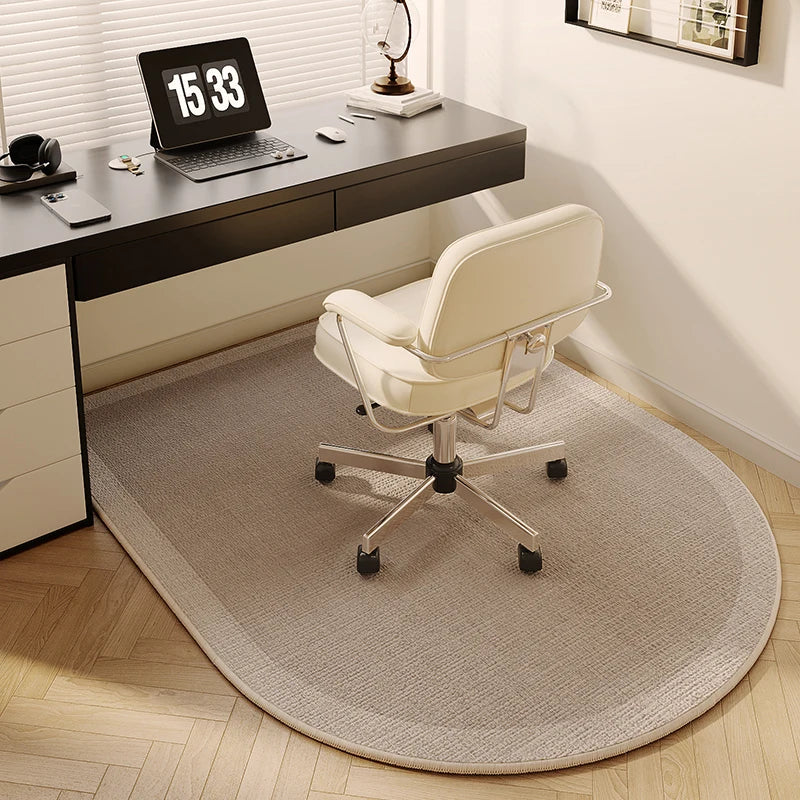 Alfombrilla de estudio VIKAMA para suelo, para silla giratoria de escritorio de ordenador, alfombra de mesa de tocador para mesita de noche de dormitorio, decoración del hogar