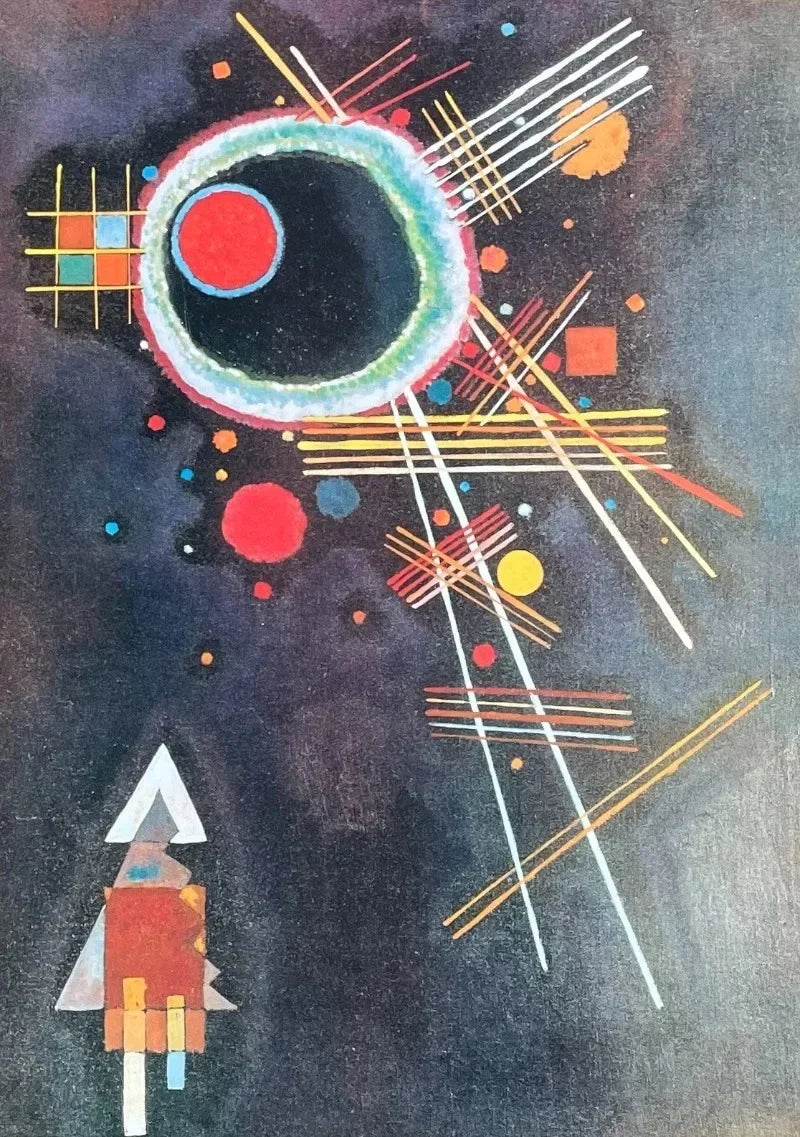 Wassily Kandinsky Descomposición Geométrica Equilibrio Póster Retro Pinturas sobre Lienzo Cuadros de Pared Decoración para el Hogar Museo