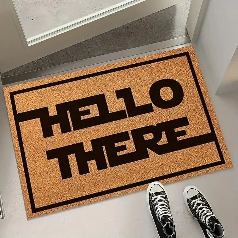VIKAMA, ¡Hola! Bienvenido a nuestro felpudo: una alfombra de entrada duradera y resistente a las manchas para interiores y exteriores para la decoración del hogar.