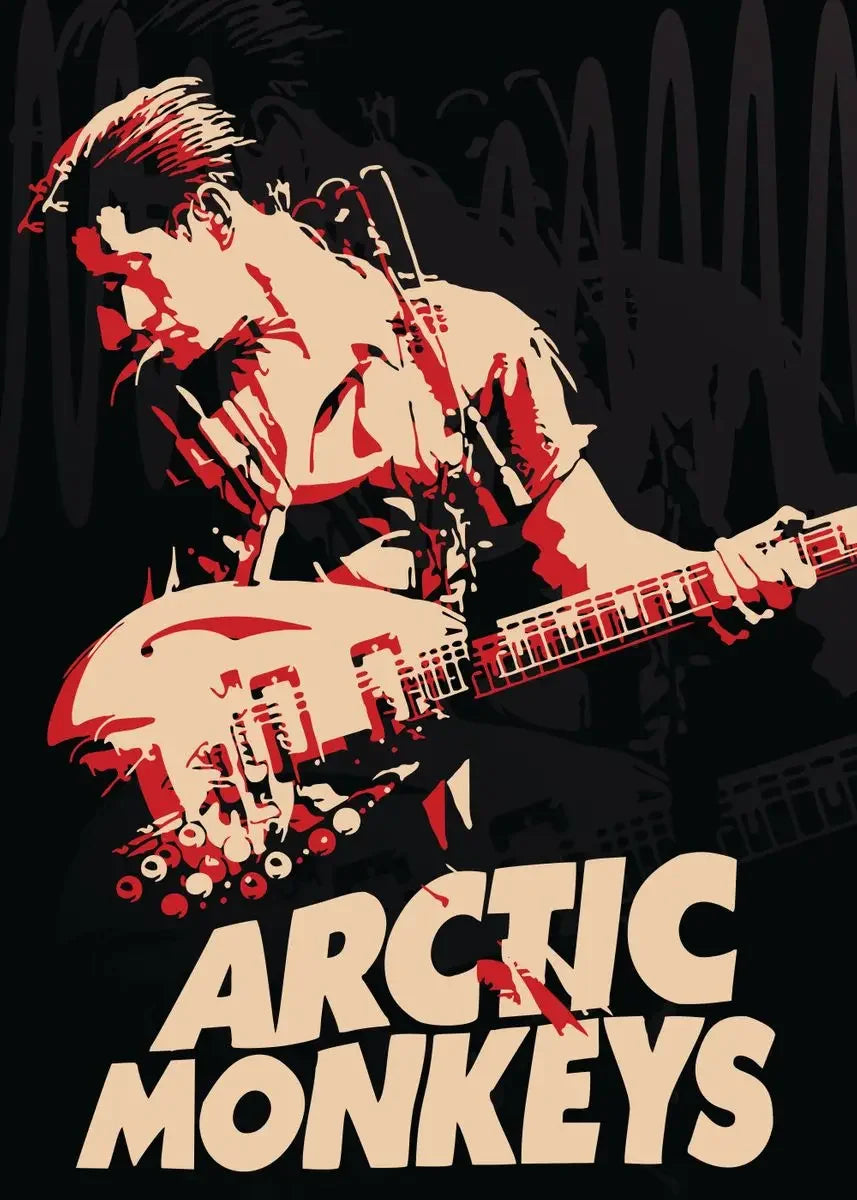 Póster Vintage Arctic Monkeys Rock Band Música Portada Serie Arte Pintura Lienzo Impresión Pared Sala Estar Decoración del Hogar
