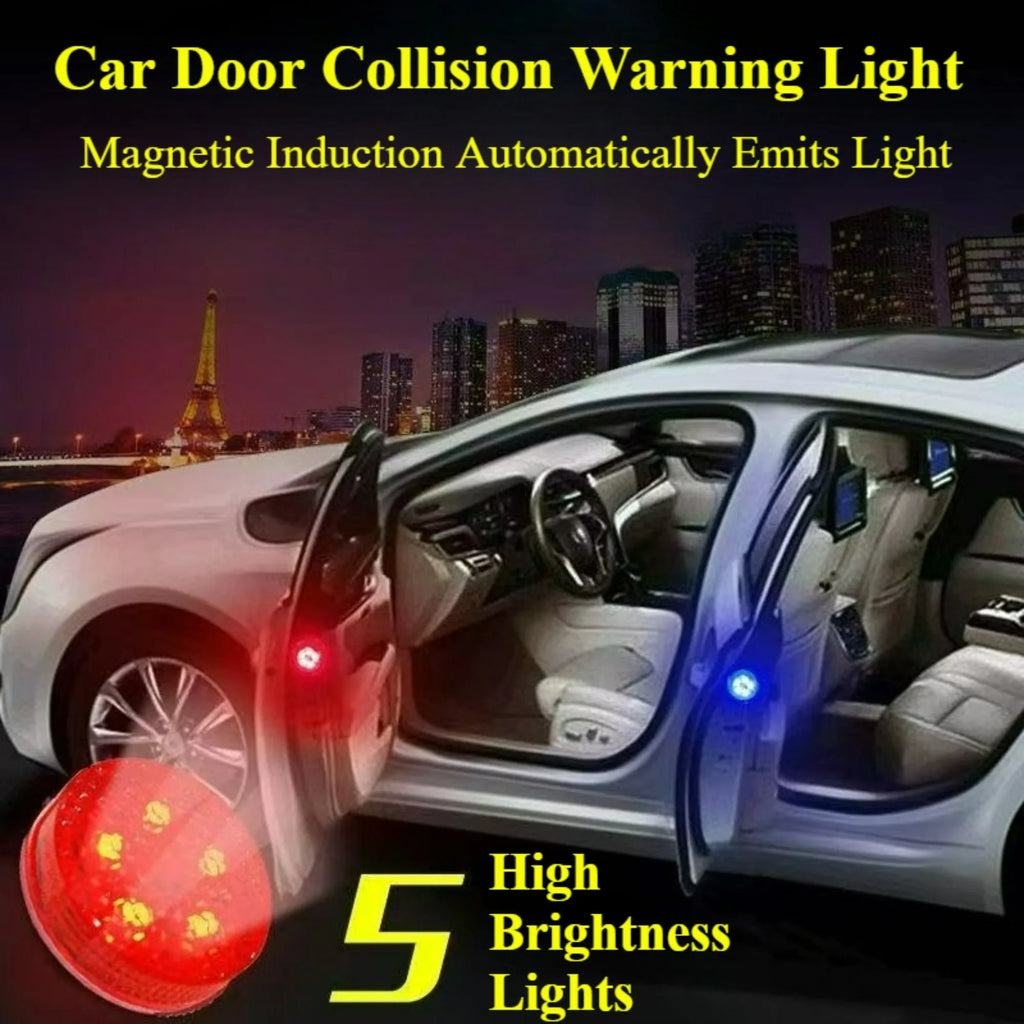 Feux de voiture LED d'ouverture de porte, avertissement de sécurité, anticollision, capteur magnétique, stroboscopiques, clignotants, alarme de stationnement, prévention des accidents