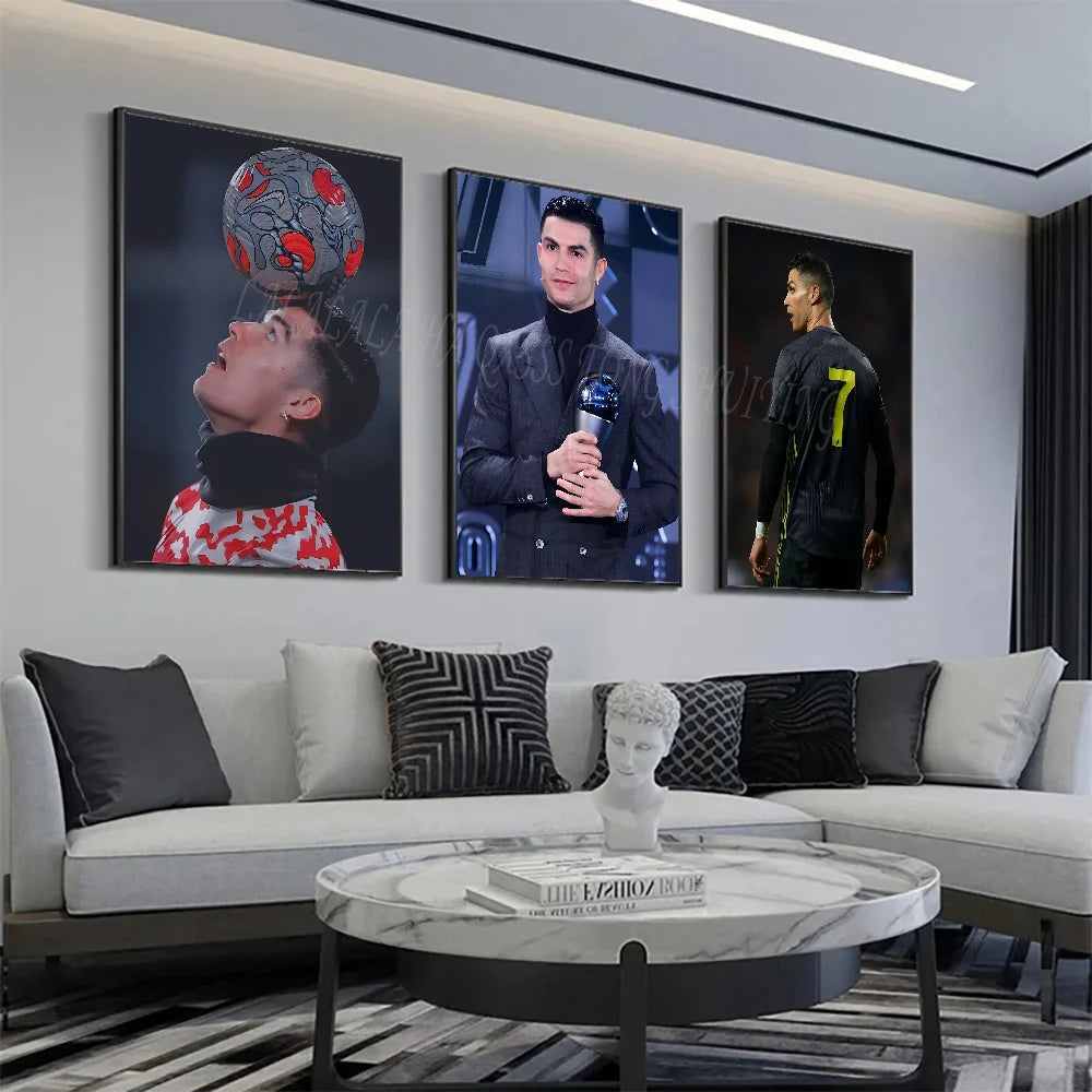 C-Cristiano Ronaldo Poster Affiches HD Décoration Maison Chambre Bar Café Art Peinture Murale